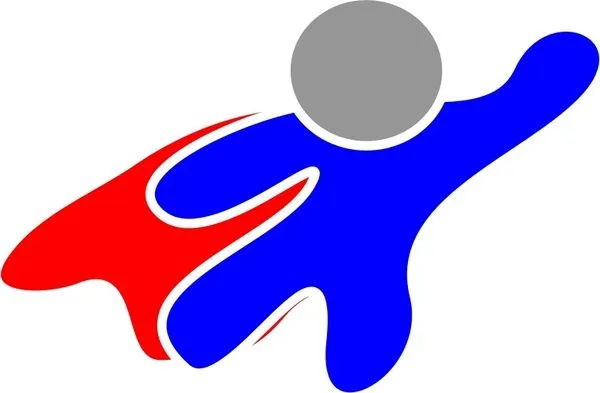 Super hero flying silhouette Vector clip art - Free vector for ...