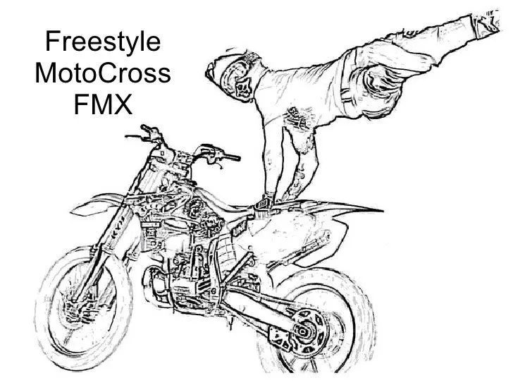 Freestyle moto cross fmx