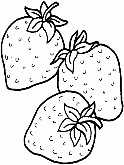 Dibujo de Fresas. Dibujo para colorear de Fresas. Dibujos ... Dibujo de Fresas. Dibujo para colorear de Fresas. Dibujos ...