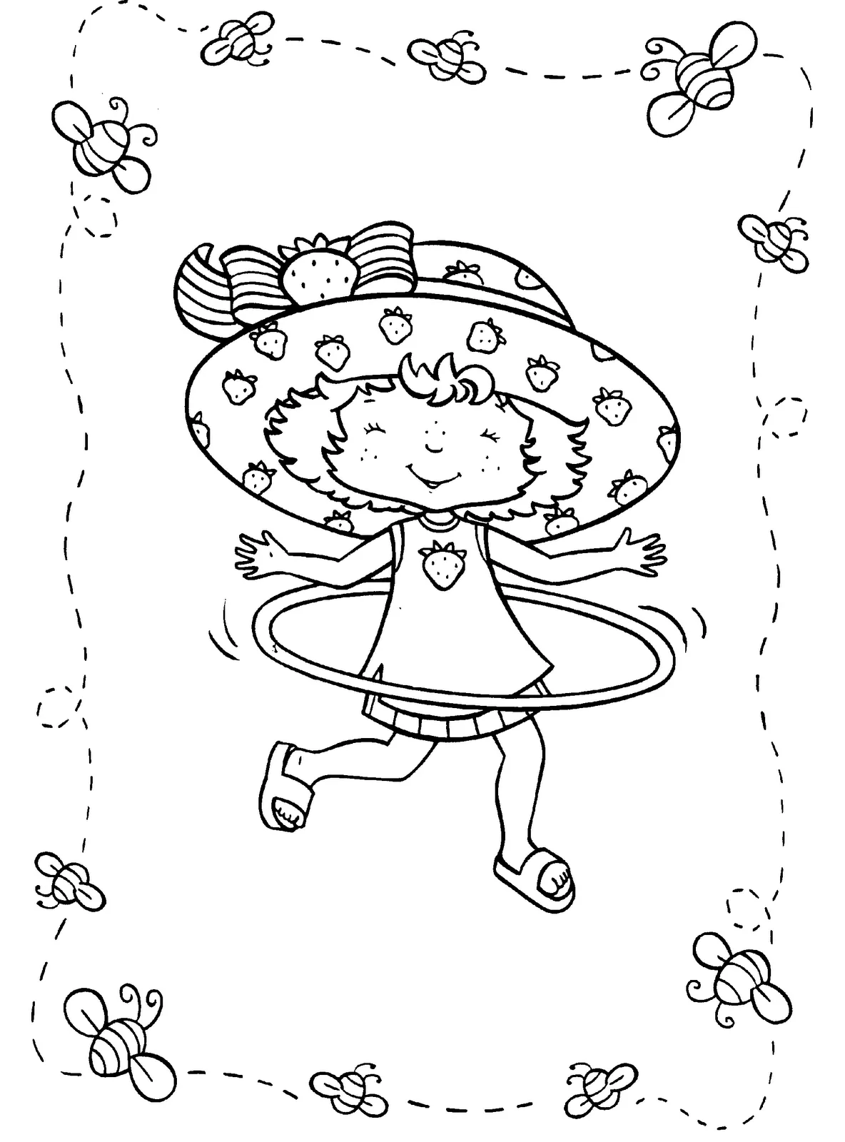 ... Fresita para colorear.Árvore da moranguinho, Strawberry Shortcake