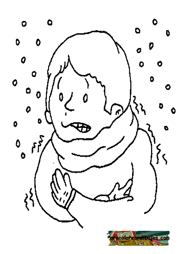 Dibujos para colorear de niños con frío - Imagui Dibujos para colorear de niños con frío - Imagui