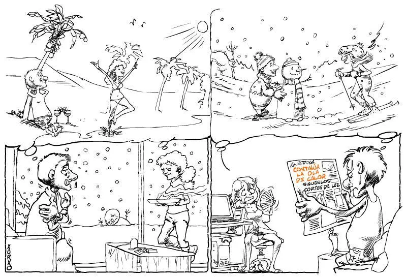 Frío, frío; caliente, caliente... : LA VIÑETA SATÍRICA Frío, frío; caliente, caliente... : LA VIÑETA SATÍRICA