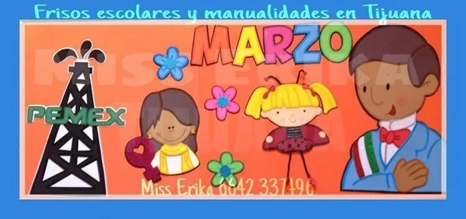 Friso de Marzo | Periódico mural | Pinterest Friso de Marzo | Periódico mural | Pinterest