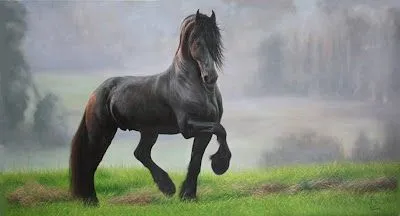 Frisón, Óleo Sobre Lienzo. Walter Zuluaga Pintor Colombiano. Caballo Fino Colombiano. Pintura de Caballo Colombiano. Frisón, Óleo Sobre Lienzo. Walter Zuluaga Pintor Colombiano. Caballo Fino Colombiano. Pintura de Caballo Colombiano.