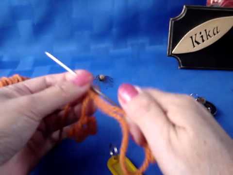 Frivolité usando lana con aguja al revés - YouTube Frivolité usando lana con aguja al revés - YouTube
