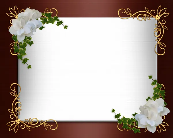 Frontera de la invitación de boda elegante — Foto stock ... Frontera de la invitación de boda elegante — Foto stock ...