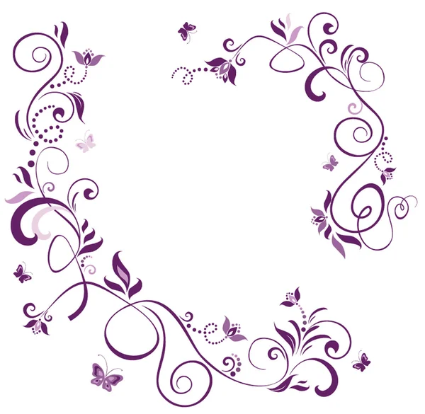 Frontera Violeta flores vintage — Vector stock © antonovaolena ... Frontera Violeta flores vintage — Vector stock © antonovaolena ...