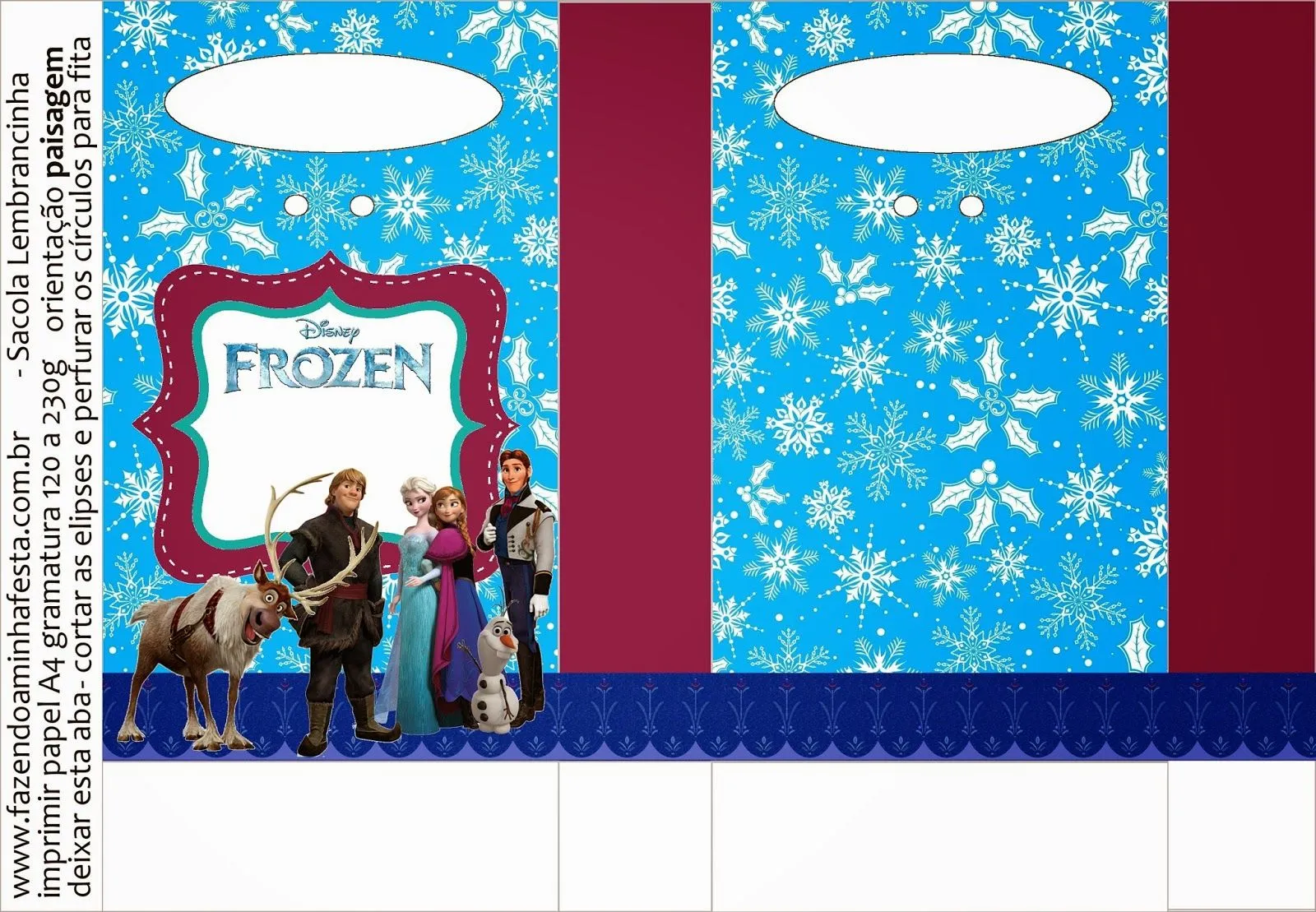 Frozen: Bolsas de Papel para Imprimir Gratis. - Ideas y material gratis para fiestas y celebraciones Oh My Fiesta! Frozen: Bolsas de Papel para Imprimir Gratis. - Ideas y material gratis para fiestas y celebraciones Oh My Fiesta!