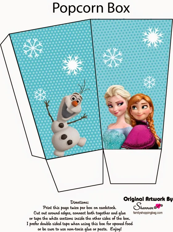 Frozen: Caja de Palomitas para Imprimir Gratis. - Ideas y material gratis para fiestas y celebraciones Oh My Fiesta! Frozen: Caja de Palomitas para Imprimir Gratis. - Ideas y material gratis para fiestas y celebraciones Oh My Fiesta!