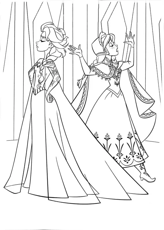 Frozen para colorear