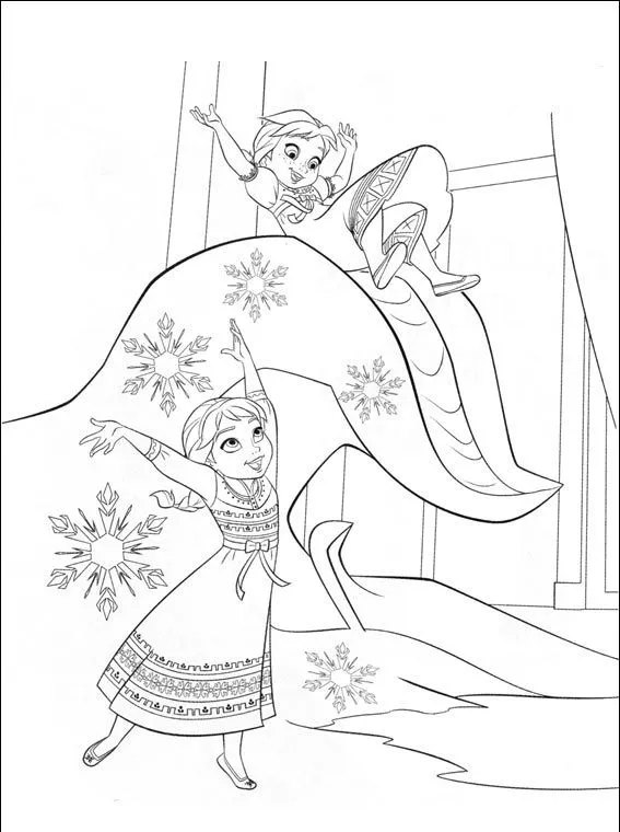 Frozen - Dibujos para imprimir y colorear