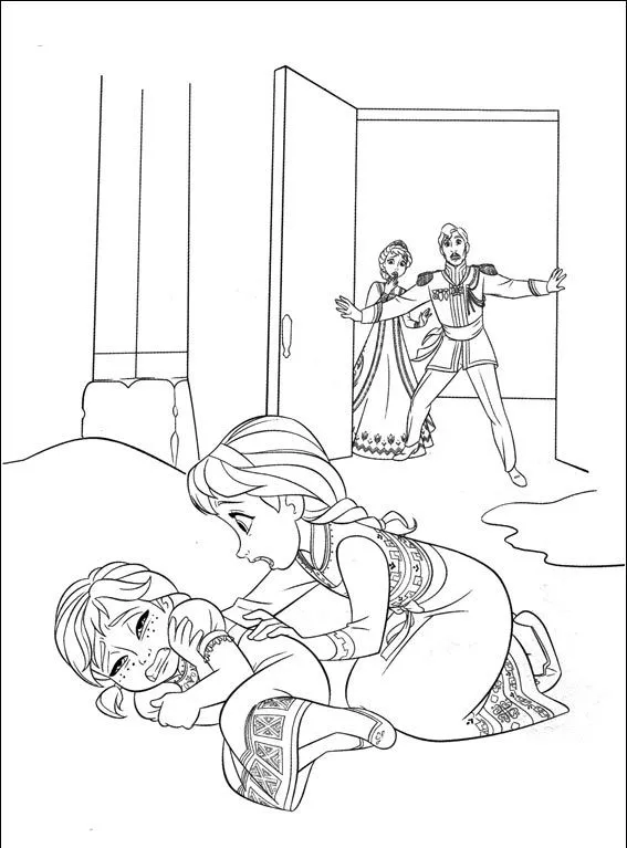 Frozen - Dibujos para imprimir y colorear