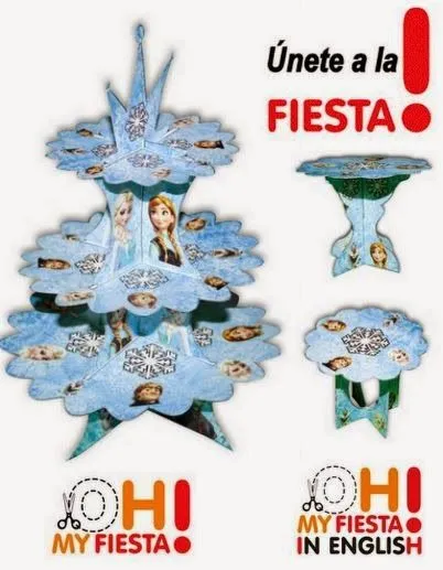 Frozen: Set de Stands para Cupcakes para Imprimir Gratis. | Ideas ... Frozen: Set de Stands para Cupcakes para Imprimir Gratis. | Ideas ...