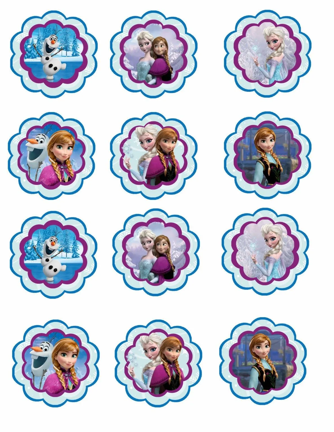 Frozen: Toppers para Imprimir Gratis. | Ideas y material gratis ... Frozen: Toppers para Imprimir Gratis. | Ideas y material gratis ...