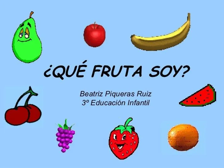 Qué fruta soy