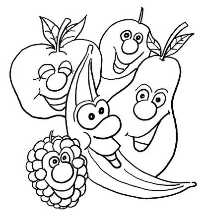 Imágenes de frutas y verduras animadas para colorear - Imagui Imágenes de frutas y verduras animadas para colorear - Imagui