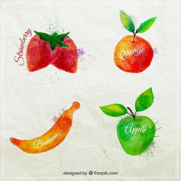 Frutas Acuarela | Descargar Vectores gratis Frutas Acuarela | Descargar Vectores gratis