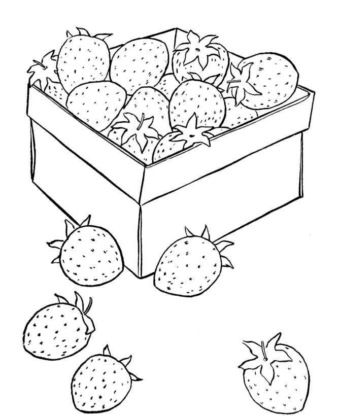 Frutas para colorear