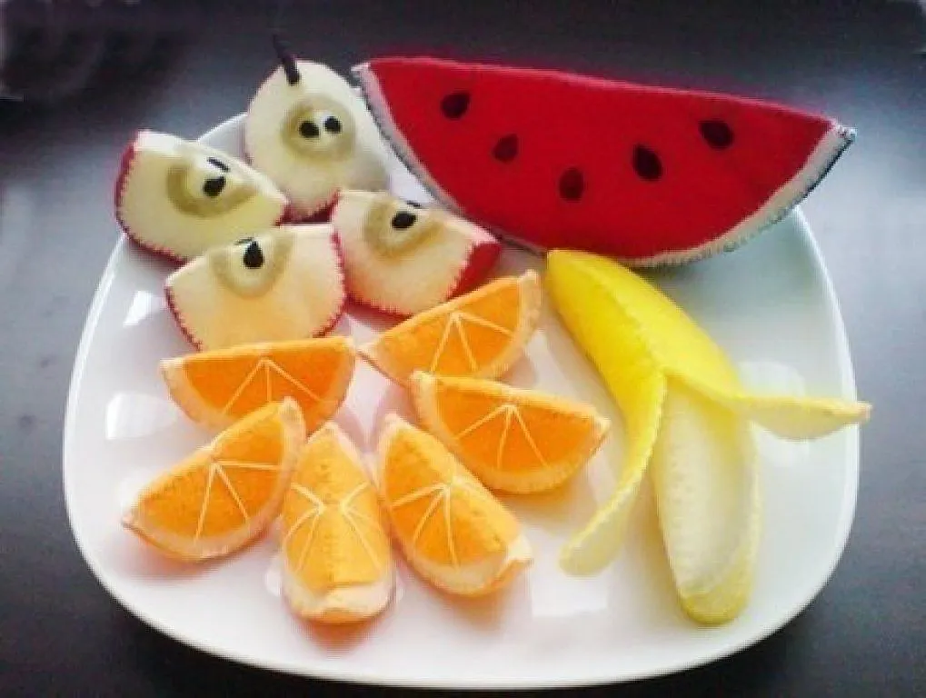 Patrones para frutas de fieltro - Imagui