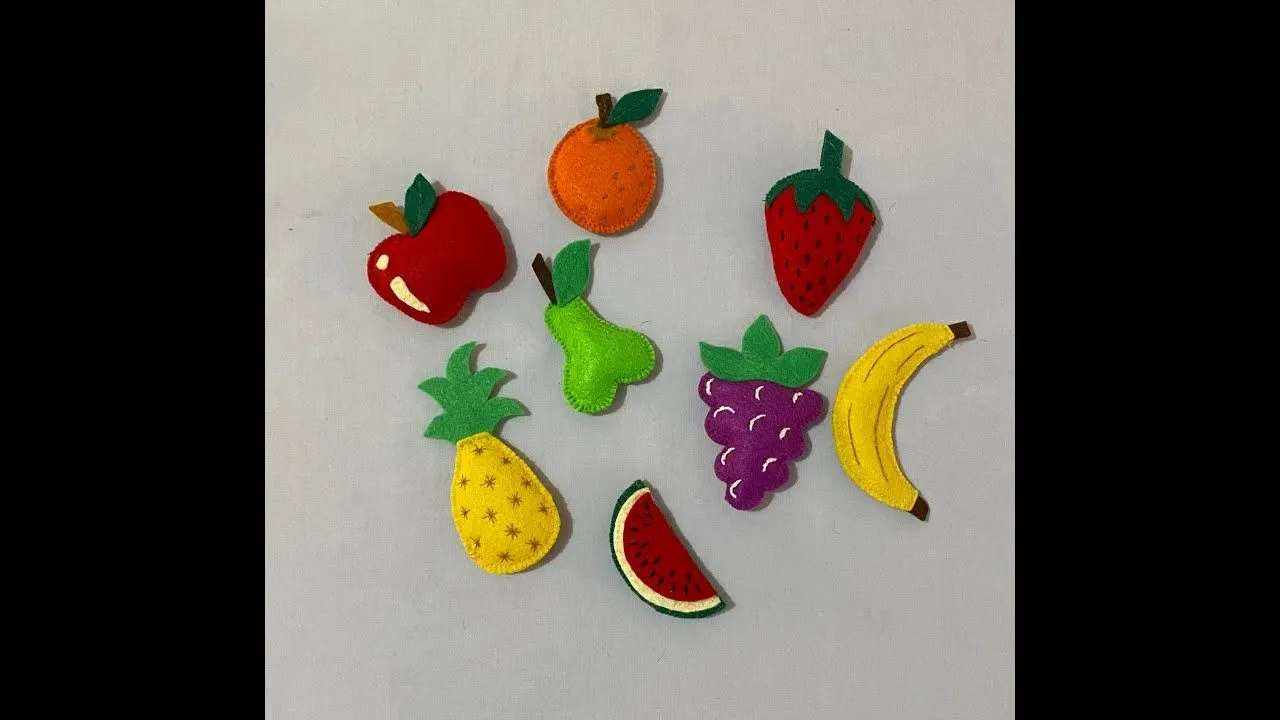 Frutas de fieltro con Imán (para refrigerador o cualquier lugar que te guste) - YouTube Frutas de fieltro con Imán (para refrigerador o cualquier lugar que te guste) - YouTube