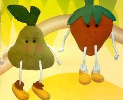 Frutas en fieltro con moldes ~ lodijoella