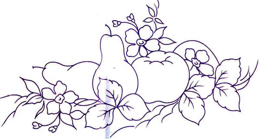 Flores y Frutas para pintar en tela - Imagui Flores y Frutas para pintar en tela - Imagui