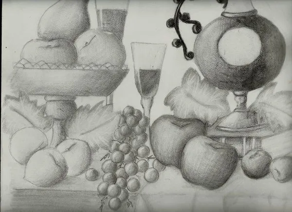 Bodegones para dibujar a lápiz - Imagui