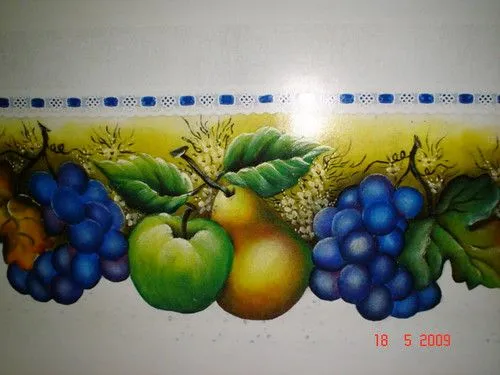 Pintura en tela con frutas - Imagui