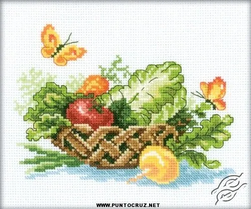 Frutas | Punto de cruz - Colección de patrones punto de cruz gratis. Frutas | Punto de cruz - Colección de patrones punto de cruz gratis.
