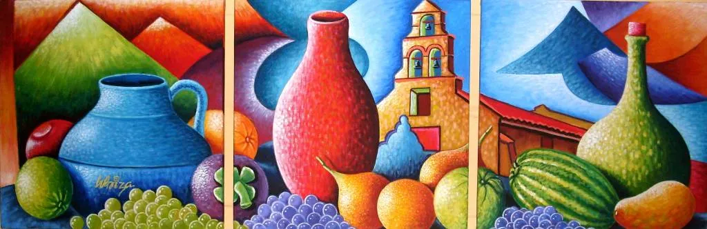 Cuadros de frutas trípticos - Imagui