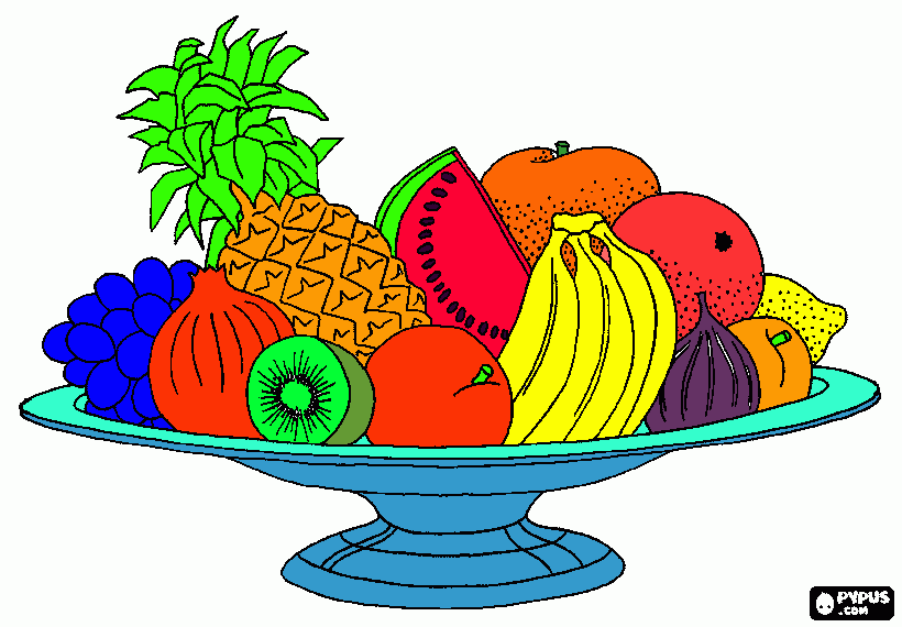 frutero para colorear, frutero para imprimir frutero para colorear, frutero para imprimir