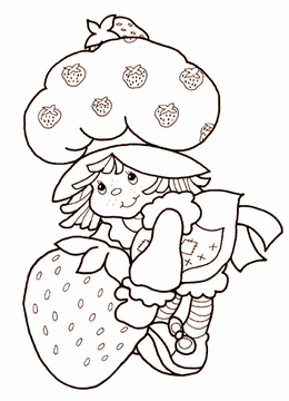 Frutillita (Strawberry Shortcake) dibujos para pintar de tarta de ... Frutillita (Strawberry Shortcake) dibujos para pintar de tarta de ...