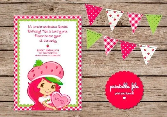 Deseo invitaciónes para niñas de frutillita - Imagui Deseo invitaciónes para niñas de frutillita - Imagui