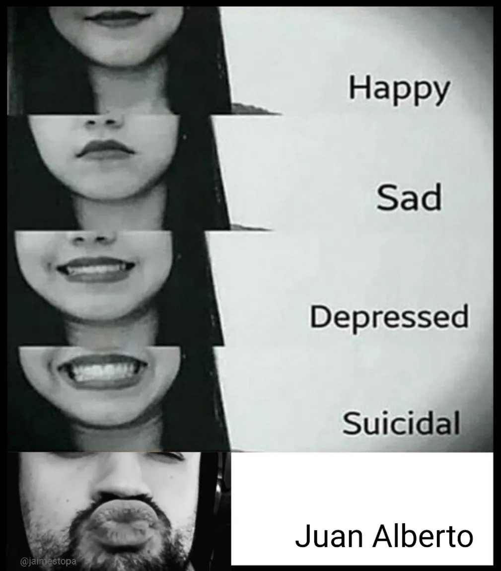 Fuck terapia all my homies necesitan un besito de juan 
