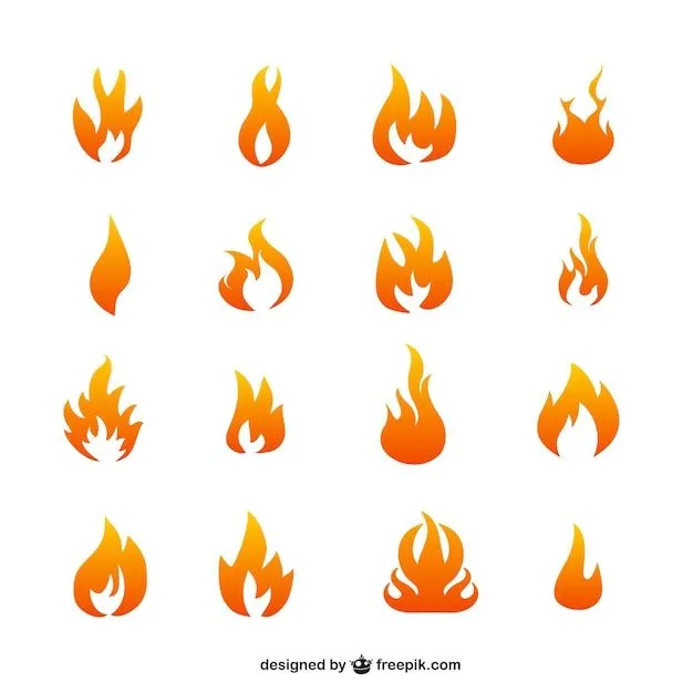 Llamas de fuego silueta | Descargar Iconos gratis