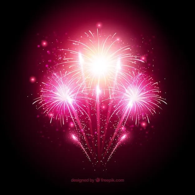 Fuegos artificiales rosas | Descargar Vectores gratis Fuegos artificiales rosas | Descargar Vectores gratis