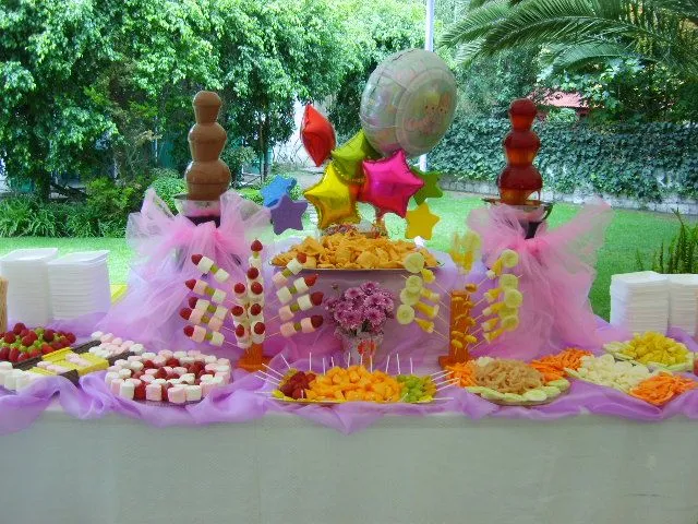 Fuente de chocolate, chamoy, queso, mesa de dulces y más... en ... Fuente de chocolate, chamoy, queso, mesa de dulces y más... en ...