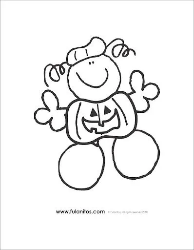 FULANITOS EN FICHAS PARA PINTAR