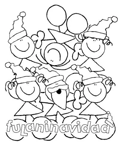 FULANITOS LAMINAS PARA PINTAR Y JUGAR