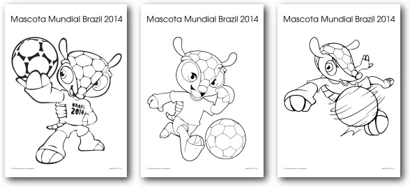 mascota-mundial-para-colorear. ...