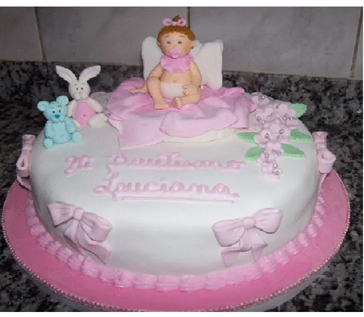 Modelos de tortas para bautizo de niña - Imagui