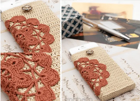 Funda de Crochet para Telf Moviles - Patrones Crochet Funda de Crochet para Telf Moviles - Patrones Crochet