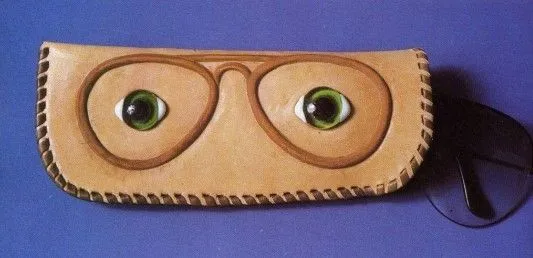 Funda para gafas en cuero artesanal | Artesanias