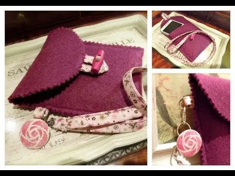 Cómo hacer una funda para el móvil. Tutorial de manualidades con ... Cómo hacer una funda para el móvil. Tutorial de manualidades con ...