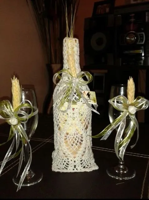 Fundas para botellas como recuerdo :) - Foro Manualidades para ... Fundas para botellas como recuerdo :) - Foro Manualidades para ...