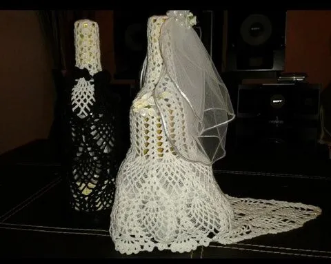 Fundas para botellas como recuerdo :) - Foro Manualidades para ... Fundas para botellas como recuerdo :) - Foro Manualidades para ...