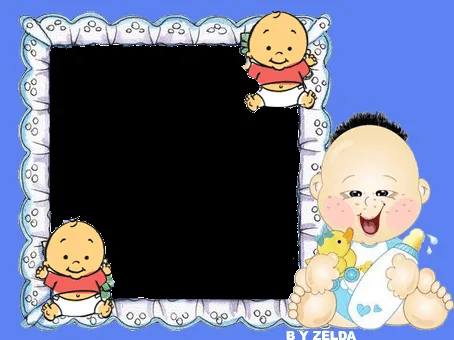 Fundos e Molduras para Fotos: Molduras para Fotos de Bebe