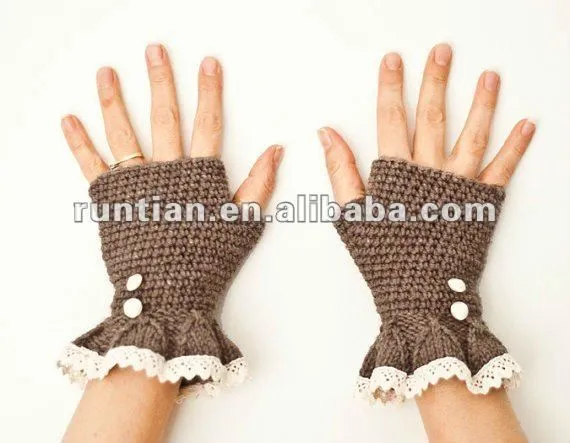 Funky encaje recortado sin dedos guantes patrón de ganchillo ... Funky encaje recortado sin dedos guantes patrón de ganchillo ...