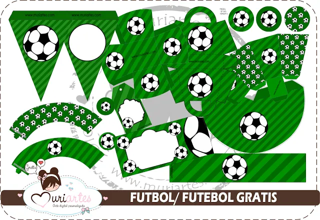 Fútbol: Kit para Imprimir Gratis. | Ideas y material gratis para ...