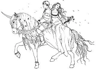 Dibujos en blanco y negro de princesas - Imagui